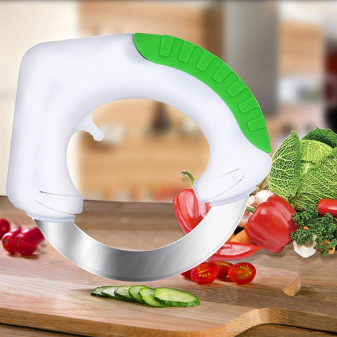 Stainless Steel Vegetable Chopper Slicer Cutter Anit-slip Handle Sharp Knife