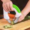 Image of Stainless Steel Vegetable Chopper Slicer Cutter Anit-slip Handle Sharp Knife